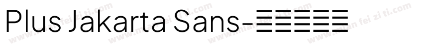 Plus Jakarta Sans字体转换
